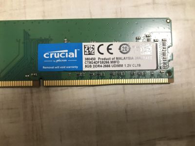 Лот: 25850466. Фото: 1. Оперативная память DDR4 8Gb Crucial... Оперативная память