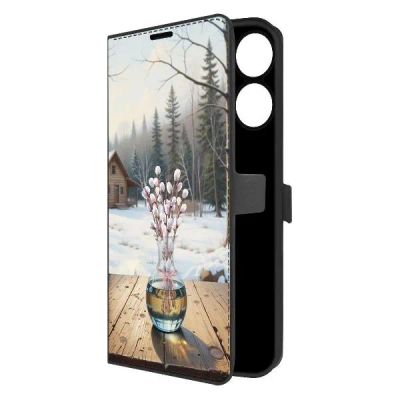 Лот: 25383053. Фото: 1. Чехол Krutoff Eco Book "Верба... Чехлы, бамперы