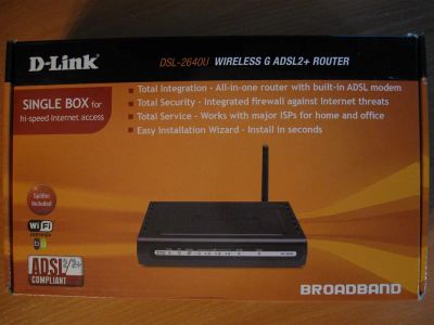 Лот: 4457097. Фото: 1. Роутер D-Link DSL-2640U (ADSL2... Проводные модемы