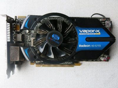 Лот: 2947874. Фото: 1. SAPPHIRE VAPOR-X Radeon HD 5770... Видеокарты