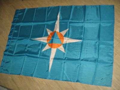 Лот: 9218157. Фото: 1. флаг МЧС России, размер 90*135см. Флаги, гербы