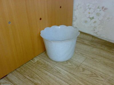 Лот: 61670. Фото: 1. Горшок пластиковый 5л. Кашпо, горшки, вазоны для цветов