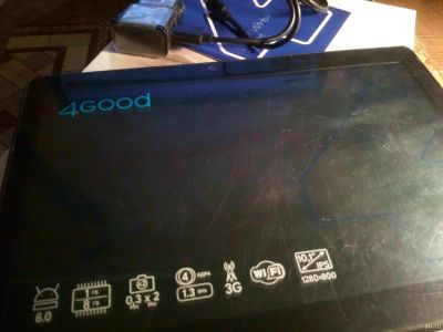 Лот: 13389824. Фото: 1. Планшет 4Good AT300,10"Ips, 1Gb... Планшеты