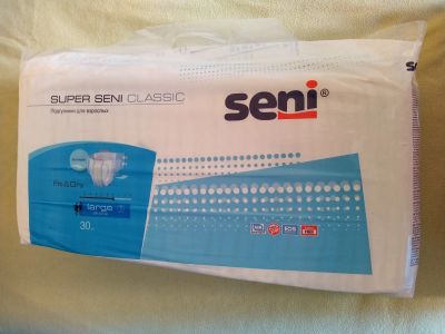 Лот: 21425418. Фото: 1. 2 упаковки подгузников Seni (30... Реабилитация, уход за больными
