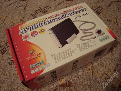 Лот: 324515. Фото: 1. Внешний бокс для винта ViPower... Жёсткие диски (HDD)