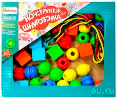 Лот: 9589551. Фото: 1. Конструктор alatoys кшн4001 шнуровочка... Развивающие