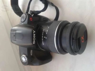 Лот: 3523500. Фото: 1. Зеркальный фотоаппарат Sony a230. Цифровые зеркальные