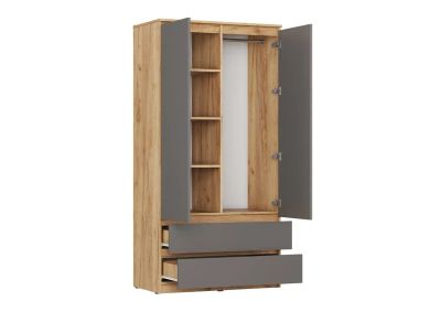 Лот: 24754753. Фото: 1. Шкаф 2-х створчатый с ящиками. Шкафы, стеллажи, комоды