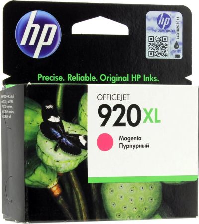 Лот: 8596484. Фото: 1. Картридж HP Officejet №920XL пурпурный... Картриджи, расходные материалы