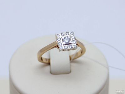Лот: 12321255. Фото: 1. ЗОЛОТОЕ КОЛЬЦО С БРИЛЛИАНТАМИ... Кольца, перстни