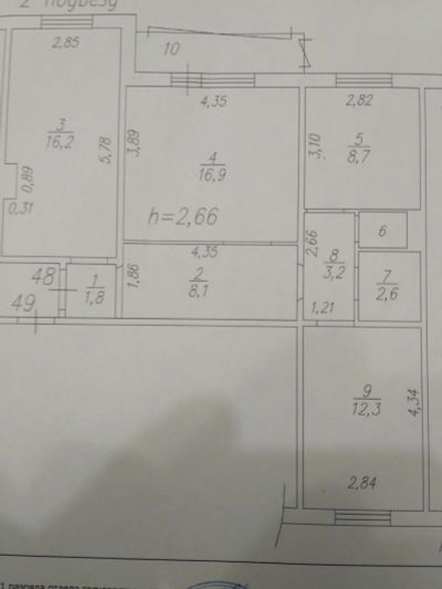 Лот: 14808803. Фото: 1. 3-к квартира, 70.8 м², 3/10 эт... Квартиры, студии