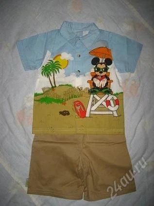 Лот: 984970. Фото: 1. Летний костюм Микки Маус. Костюмы, пиджаки, комбинезоны