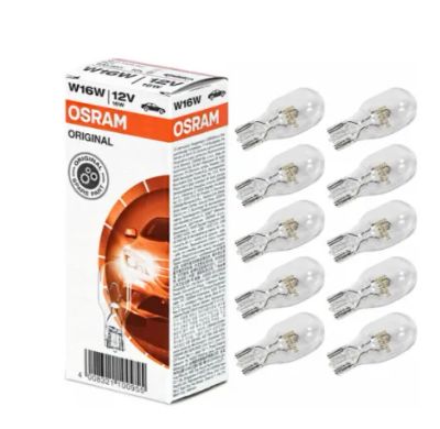 Лот: 21375965. Фото: 1. Лампа W16W 12V 18W (10 шт) Osram... Оптика и освещение