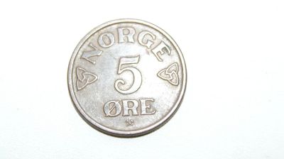 Лот: 6437776. Фото: 1. Норвегия 5 оре 1952 г. Европа