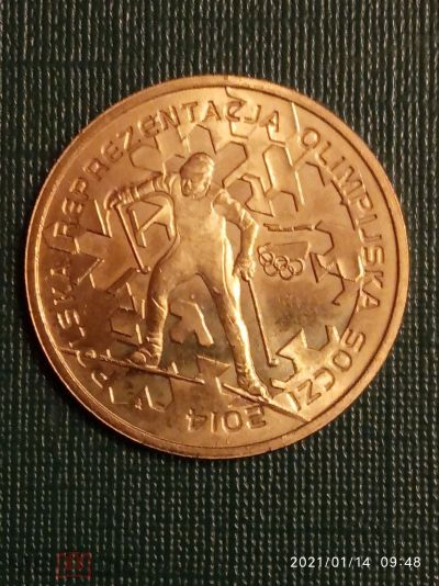 Лот: 17135709. Фото: 1. 2 злотых. Польша. Сочи 2014 г. Европа