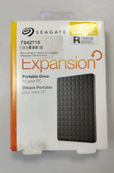 Лот: 20861220. Фото: 1. Внешний HDD USB 3.0 2TB Seagate... Внешние жесткие диски