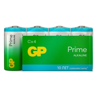 Лот: 24572219. Фото: 1. Батарейки GP Prime Alkaline С... Батарейки, аккумуляторы, элементы питания