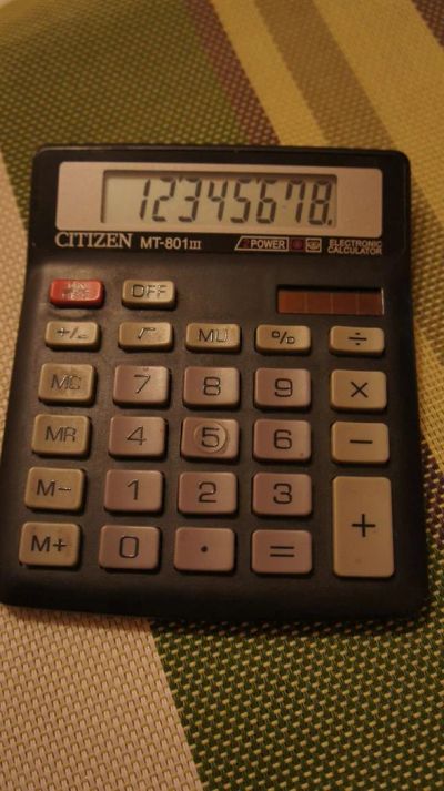 Лот: 3267409. Фото: 1. калькулятор Citizen MT-801. Калькуляторы