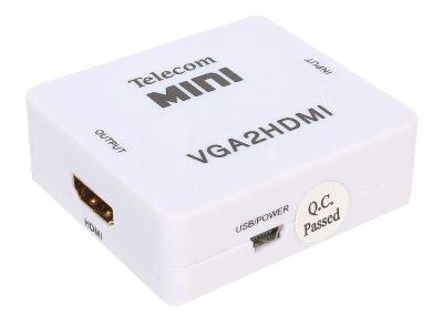 Лот: 16088904. Фото: 1. Конвертер из HDMI в VGA коробочная... Видеонаблюдение