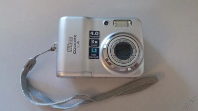 Лот: 5836708. Фото: 1. Фотокамера Nikon Coolpix L4 (питание... Цифровые компактные