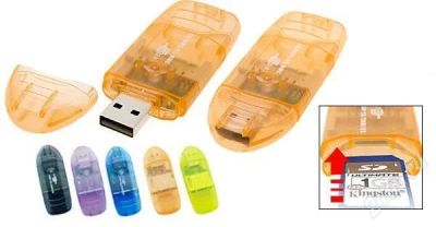 Лот: 743276. Фото: 1. SD micro SD SDHC MMC Cadr Reader... Картридеры