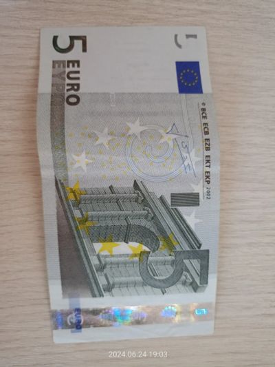 Лот: 22851233. Фото: 1. Купюра 5 евро. Европа
