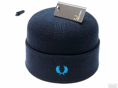 Лот: 18229599. Фото: 1. Шапка Fred Perry (т.синий). Головные уборы