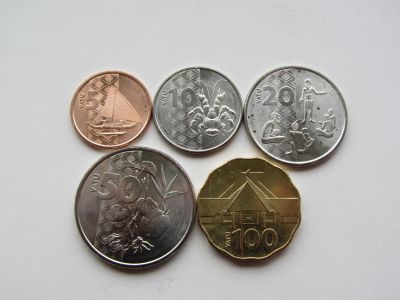 Лот: 13889900. Фото: 1. Вануату набор из 5 монет 2015... Наборы монет