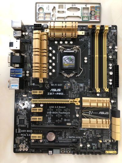 Лот: 18627430. Фото: 1. Asus Z87-PRO + i5-4570 возможна... Материнские платы