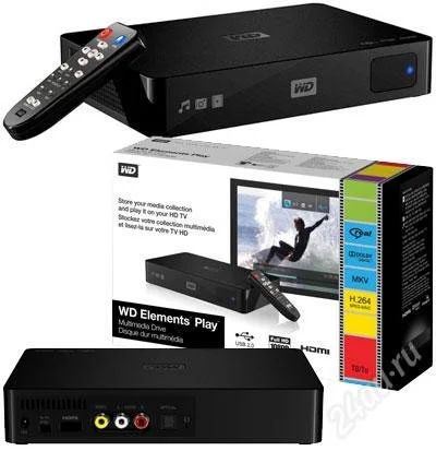 Лот: 2239055. Фото: 1. медио-плеер WD Elements Play 2Tb. DVD, Blu-Ray плееры