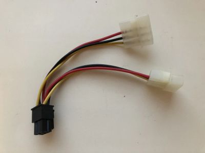 Лот: 24929652. Фото: 1. Переходник 2xMolex - 6-pin. Шлейфы, кабели, переходники
