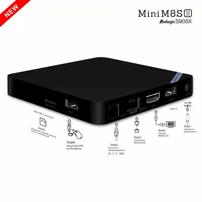 Лот: 11421673. Фото: 1. Mini M8S II - дешевый и мощный... Цифровое, спутниковое ТВ