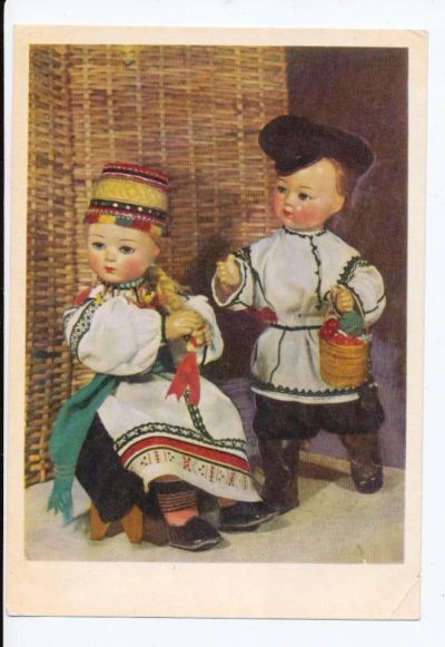 Лот: 6793157. Фото: 1. открытка из серии Куклы * С.С... Открытки, конверты