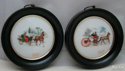 Лот: 17273073. Фото: 1. Limoges украшения на стену Повозки... Другое (антиквариат)