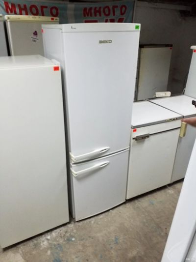 Лот: 12963606. Фото: 1. Рабочий б у холодильник beko... Холодильники, морозильные камеры