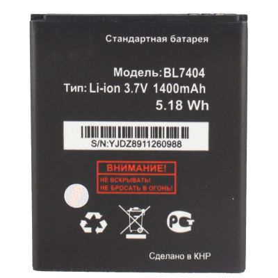 Лот: 25108064. Фото: 1. АКБ Fly Ezzy BL7404 (1400 mAh... Аккумуляторы