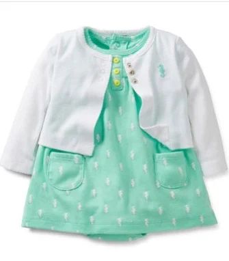Лот: 4631210. Фото: 1. Платье + кардиган "Carters" на... Платья, сарафаны