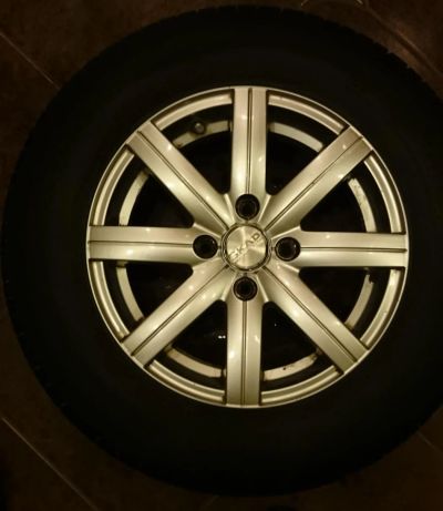 Лот: 7084189. Фото: 1. Комплект колес 185/70 R14 PCD... Шины на дисках