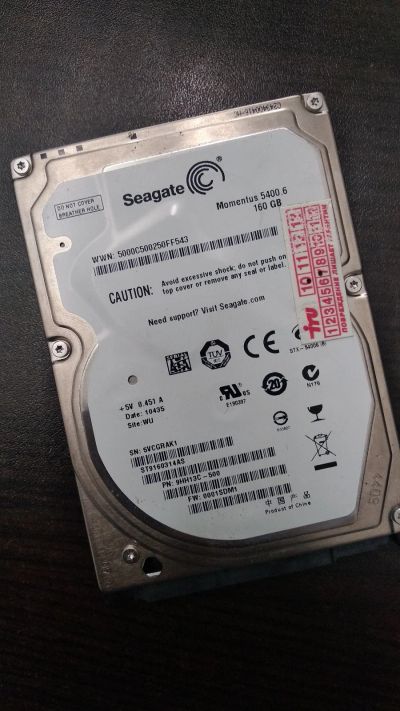 Лот: 13426145. Фото: 1. Seagate ST9160314AS 160 Gb Для... Жёсткие диски (HDD)