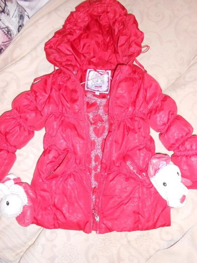 Лот: 10514003. Фото: 1. зимняя куртка (пуховик) на девочку... Верхняя одежда