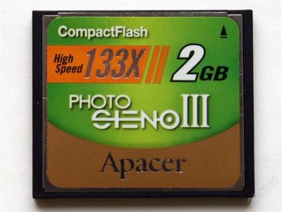 Лот: 1700306. Фото: 1. Compact Flash Apacer 2 Gb Photo... Карты памяти