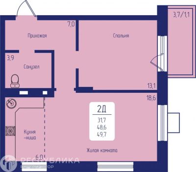 Лот: 25117955. Фото: 1. Продажа Квартира Красноярск, проспект... Квартиры, студии
