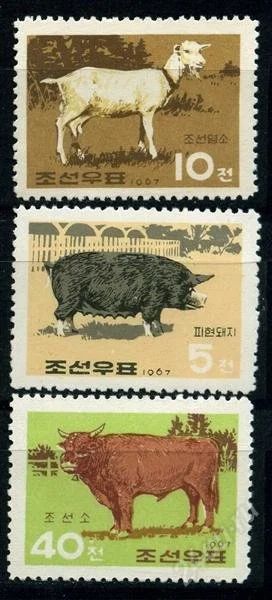 Лот: 2228699. Фото: 1. корея 1967 фауна (Х). Марки