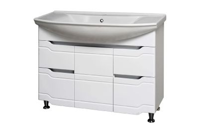 Лот: 23663912. Фото: 1. Тумба напольная RUNO Стиль. Мебель для ванной комнаты