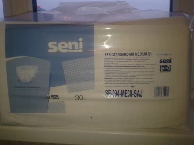 Лот: 10474432. Фото: 1. продам подгузники Seni Standart... Реабилитация, уход за больными