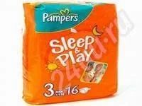 Лот: 700546. Фото: 1. PAMPERS Sleep&Play 4-9 кг с ромашкой. Детская гигиена