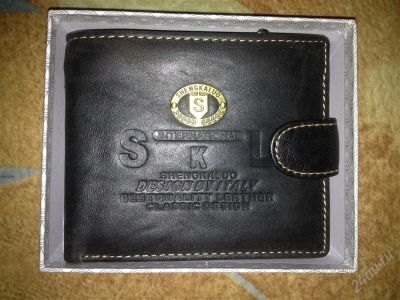 Лот: 2706323. Фото: 1. с 1 рубля! Кожаный кошелек "SKL... Бумажники, кошельки, портмоне