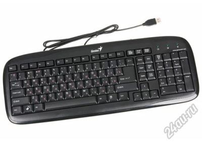 Лот: 5548050. Фото: 1. Клавиатура USB Genius KB-Slim... Клавиатуры и мыши