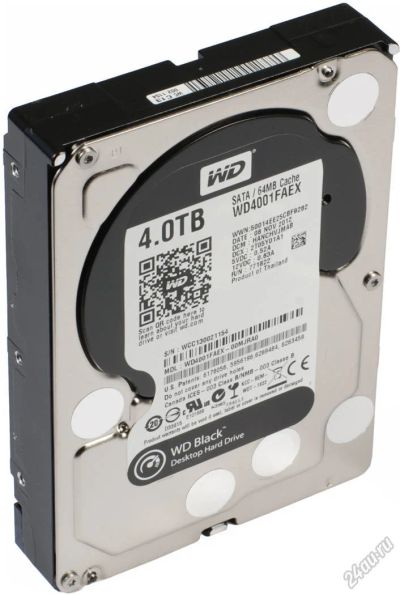 Лот: 5650427. Фото: 1. Жесткий диск 4Tb Western Digital... Жёсткие диски (HDD)