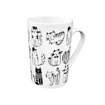 Лот: 24114717. Фото: 1. Кружка фарфор, 440 мл, Cats&Dogs... Кружки, стаканы, бокалы